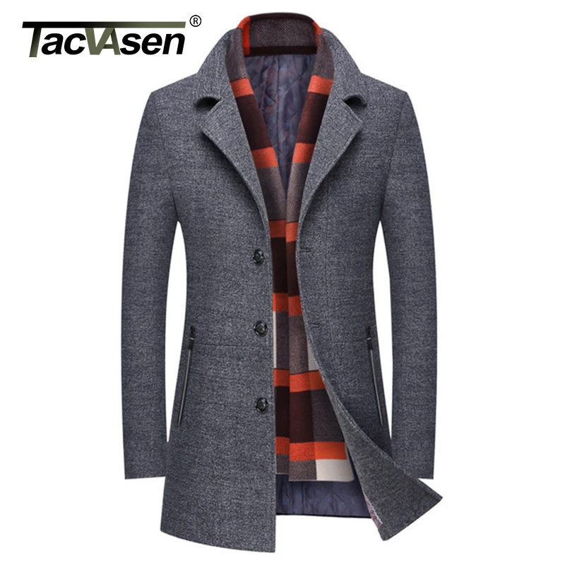 TACVASEN, мужская куртка, зимняя, толстая, хлопок, шерсть, куртки, пальто, мужские, повседневные, модные, приталенные куртки, ветровка, Jaqueta Parkas 4XL