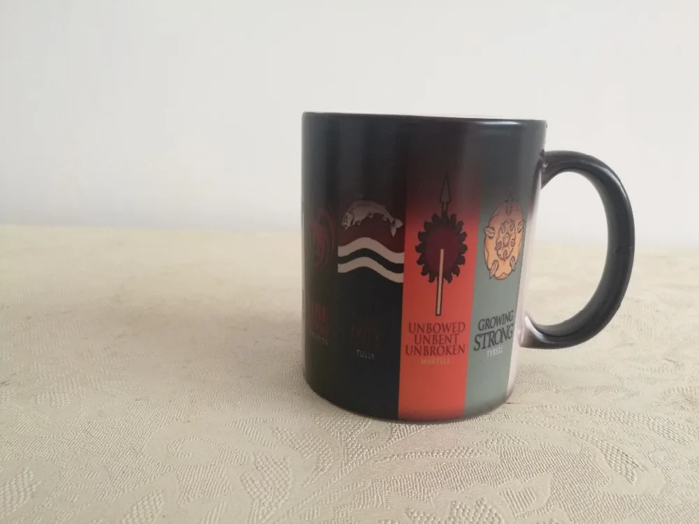 Игра престолов кружки дом Старк Дейенерис Таргариен тепло изменение цвета Песнь