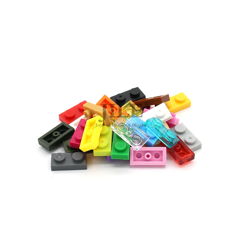 Moc плитка пластина 1x2 3023 короткий кусок DIY креативный просветить основы Buildong Блоки Кирпичи совместимы с собираемыми частицами