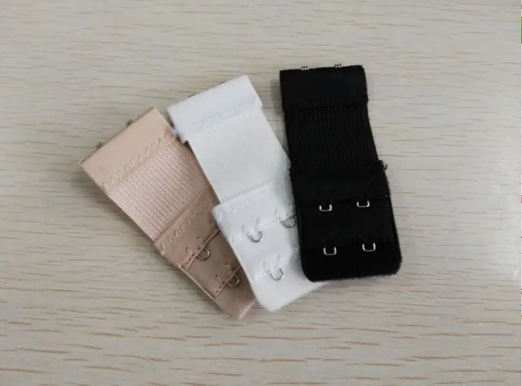 2017 Elastic 2 Rows Hooks Bra Extenders Nylon Clip Strap Women Extender 3 Colors 100pcs/lot | Женская одежда