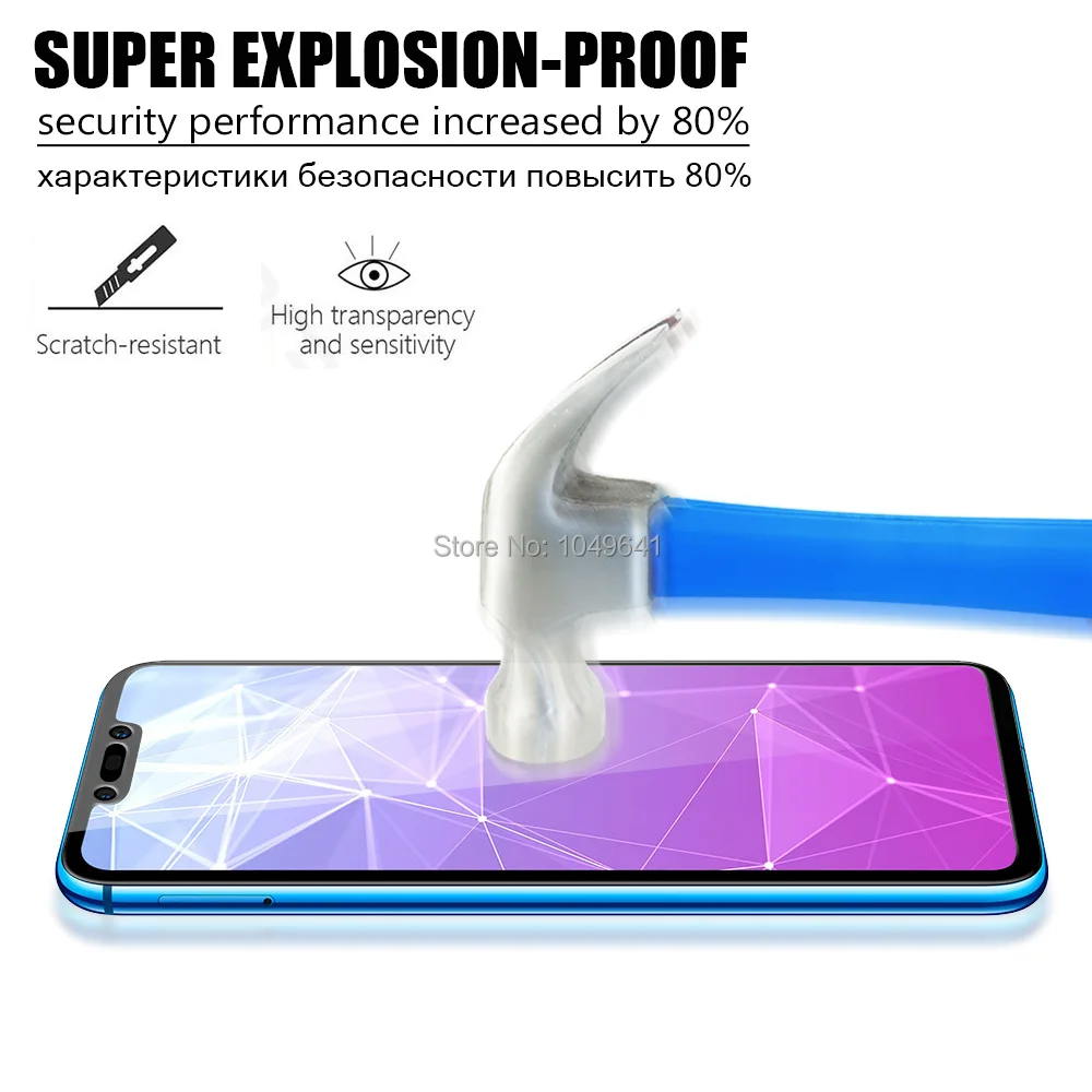 JONSNOW полное покрытие из закаленного стекла для huawei Nova 3i Защитная пленка 3 6