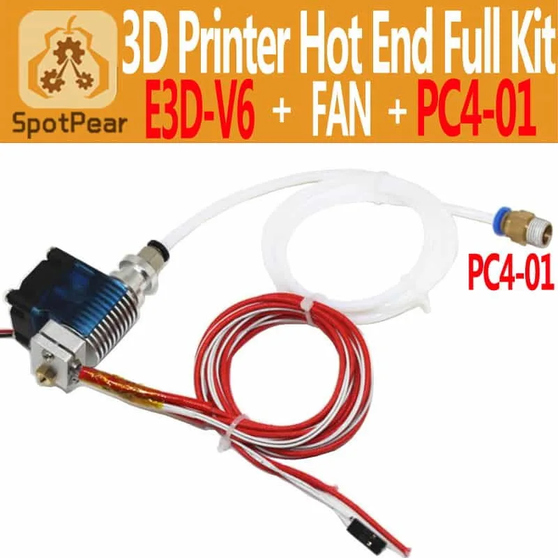 3d принтер печатающая головка E3D-V6 HotEnd комплект Bowden/RepRap экструдер Запчасти