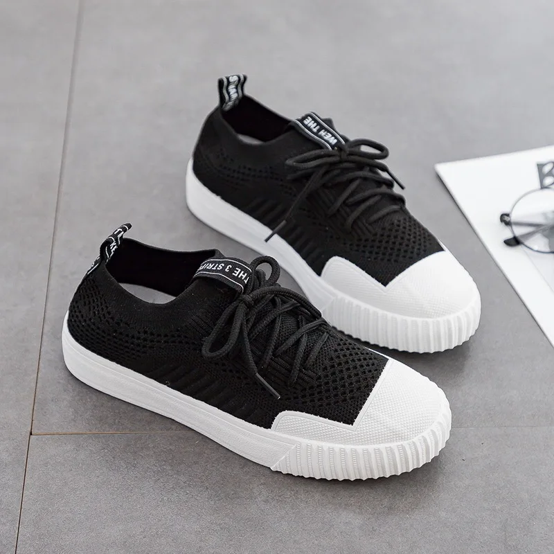 Женская обувь 2019 кроссовки Flyknit женская супер легкая Вулканизированная для Basket