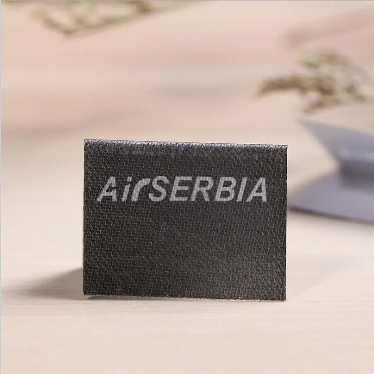 Индивидуальные черные этикетки одежда хлопковый воротник стандартный сатиновый