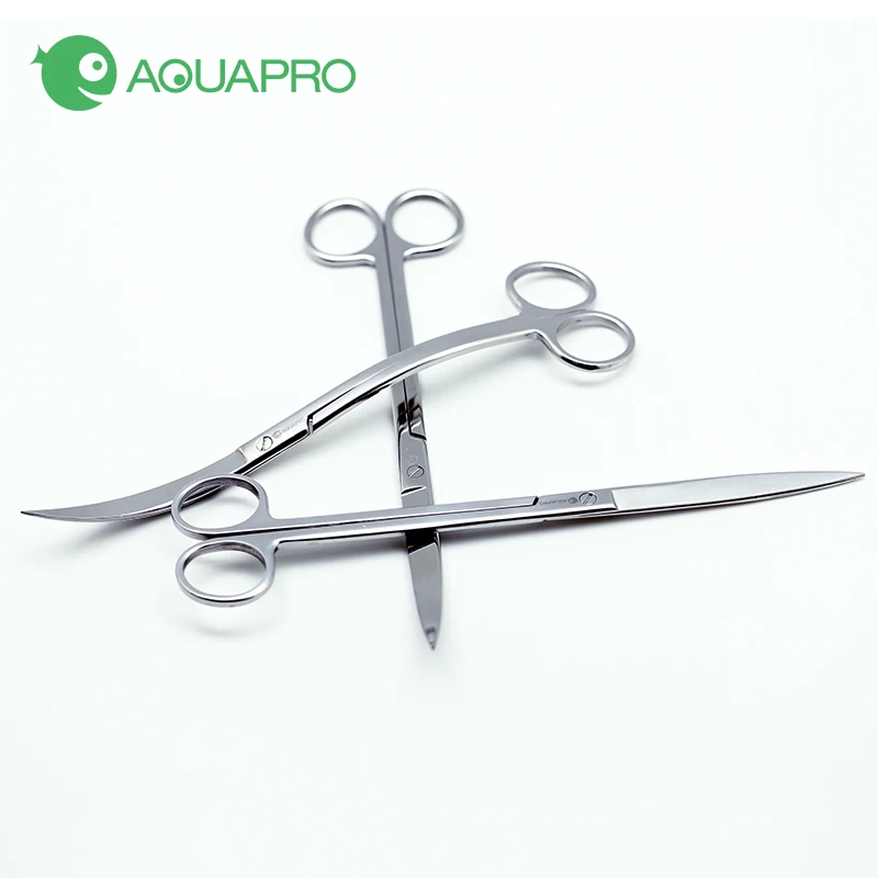 Качество ada Aquapro ножницы из нержавеющей стали пинцет 45 см 33 см 25 см водоросли чистый песок царапать техническое обслуживание инструмент воды завод бак