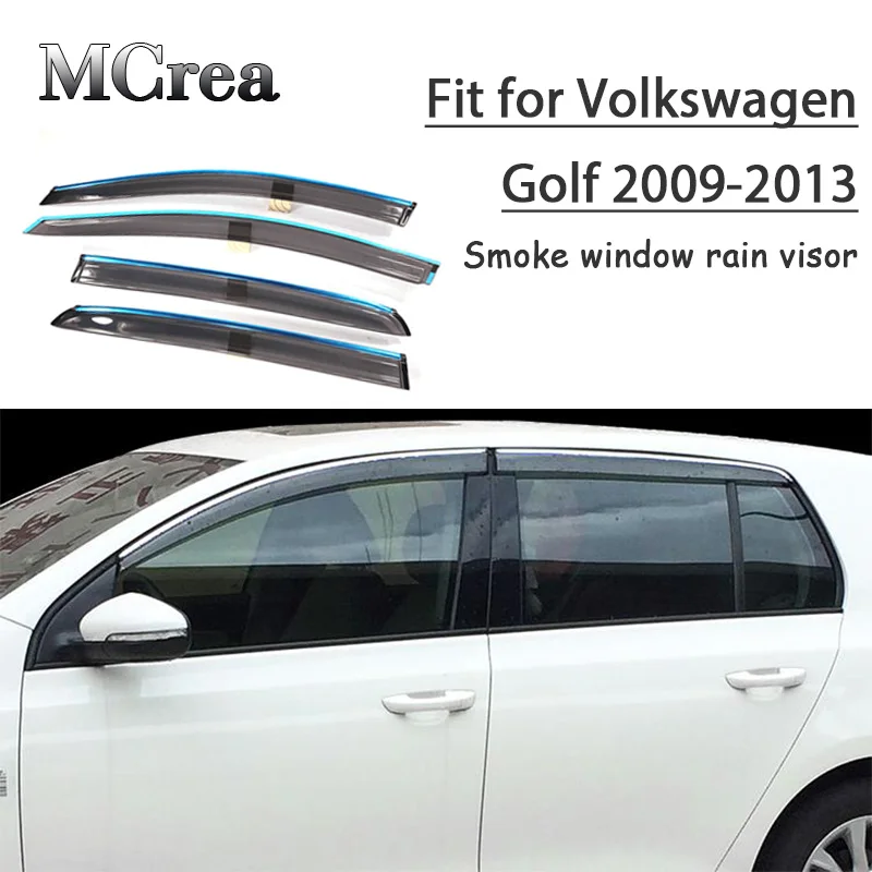 4 шт. защитный козырек от дыма и дождя для Volkswagen VW Golf 6 2009 2010 2011 2012 2013|Уплотнители