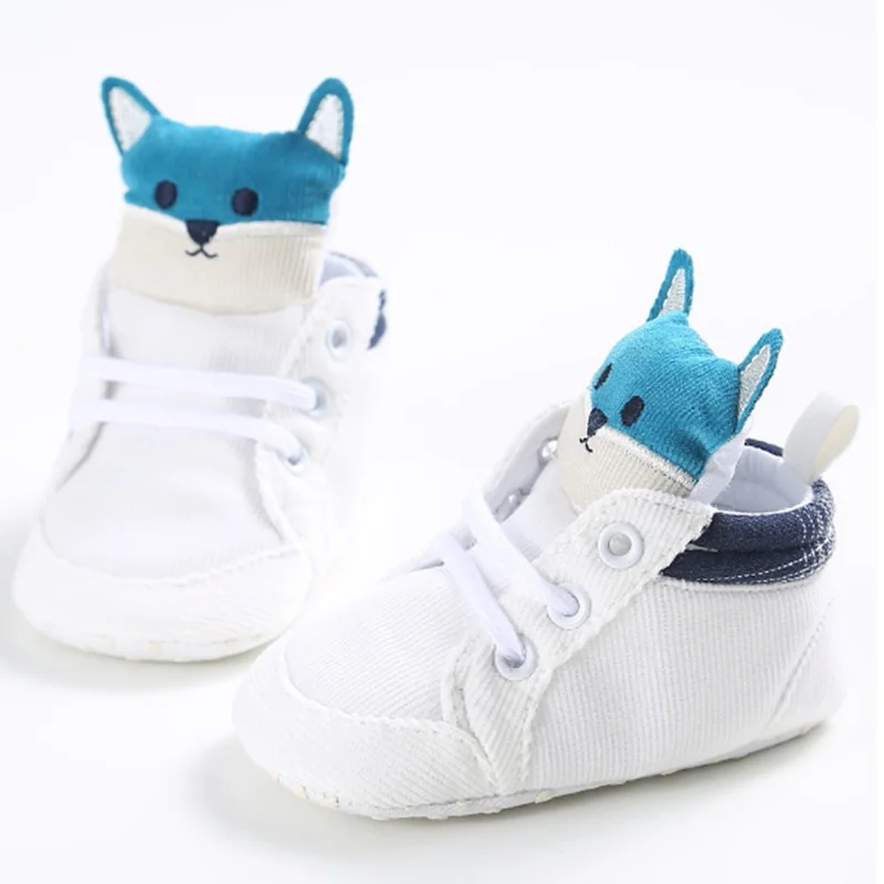 0-18 м Детские кроссовки милый мультфильм лиса Neonata Scarpe малыш Chaussure семья мальчик детские пинетки обуви для малышей Девочка детская обувь