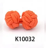 K10032 1 пара 49 цветов запонки для рубашек мужские многоцветные эластичные тканевые запонки Шелковый узелок шаровая манжета запонки горячая распродажа - Окраска металла: K10032
