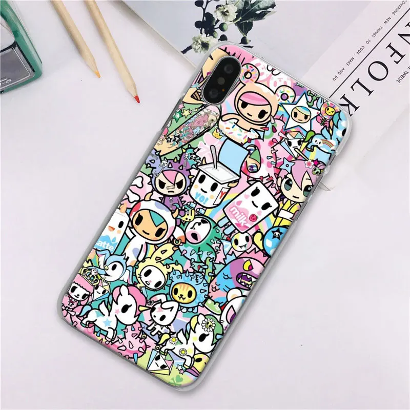 Японский Tokidoki чехол для телефона s для Apple iPhone 7 8 Plus 6 6s Plus X XS XR XS MAX 5 5S чехол для телефона Coque