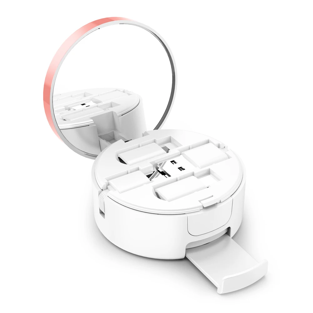 Кабель Micro usb type-C для IPhone XS Max X 8 7 6s Nokia 8, скрытый usb-кабель для зарядки 3 в 1 - Цвет: White