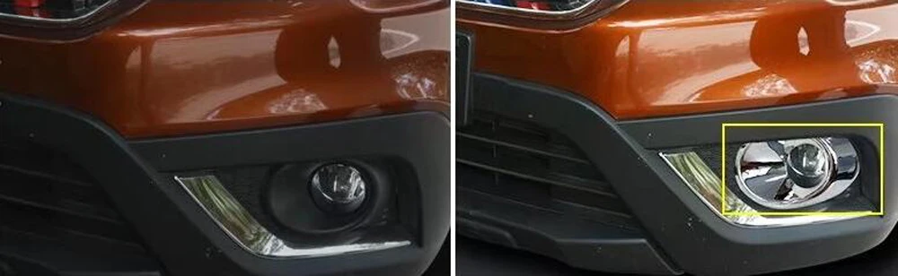 Для Suzuki SX4 S Cross facelift 2017 2018 Хромированная передняя противотуманная фара крышка