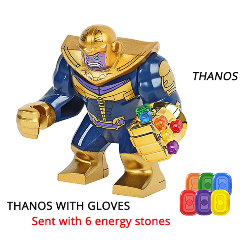 Super Heroes legoing Avengers3 Thanos Energy Stones Infinity War Gauntlet Building Blocks Marvel sets figures Kids Toys Gift | Игрушки и