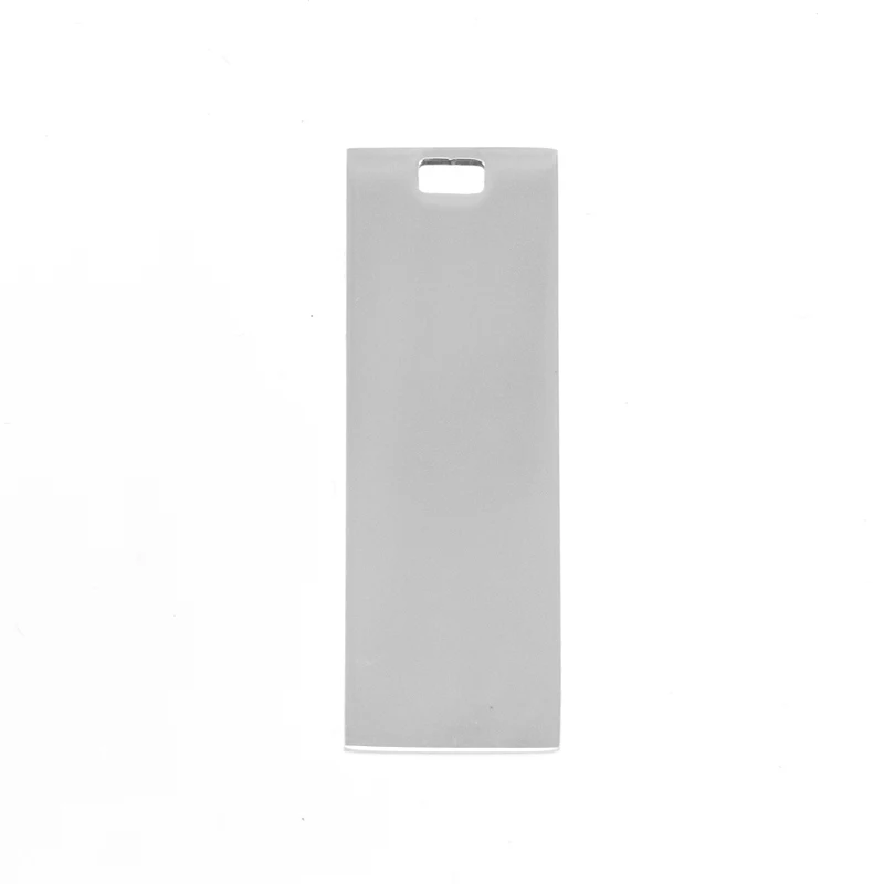 

100% Stainless Steel Rectangle Tags Pendant For Jewelry Making Blank Metal Plates For Engraving Mirror Polished Wholesale 10pcs