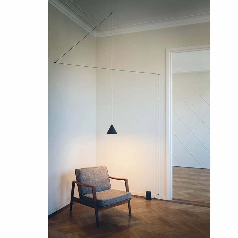 Скандинавский дизайнер креативная линия Подвесная лампа для гостиной спальни