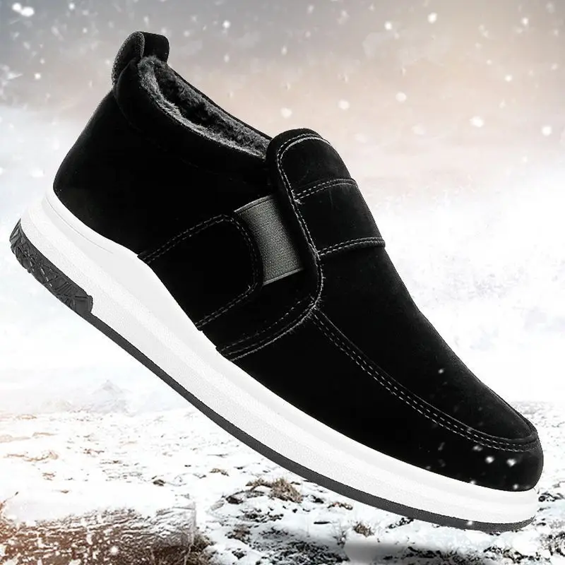 2018 Модные непромокаемые зимние ботинки Нескользящие мужские ботильоны из хлопка