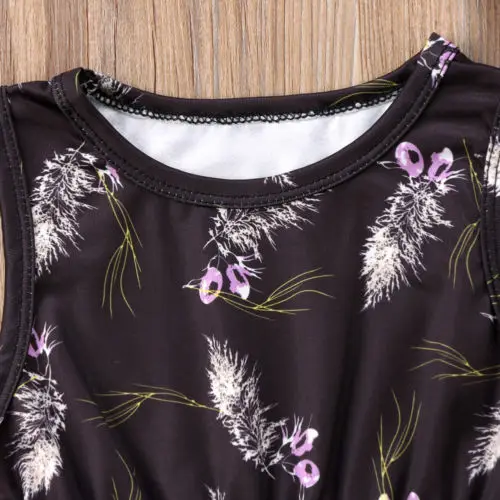 2018 летняя Новинка для новорожденных маленьких девочек комбинезон с цветочным