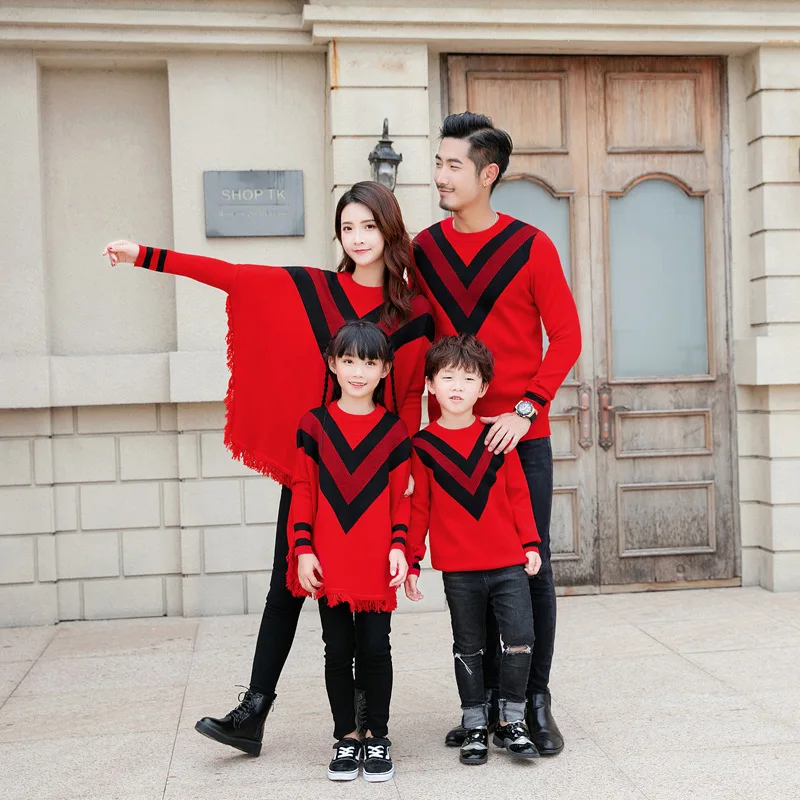Семейная новогодняя одежда для семьи фэмили лук фемели фамили famili family look свитер парная одинаковая одежда для детей и родителей мама и дочка дочь сын ребенок новогодние товары комплект девочки мальчика рождество