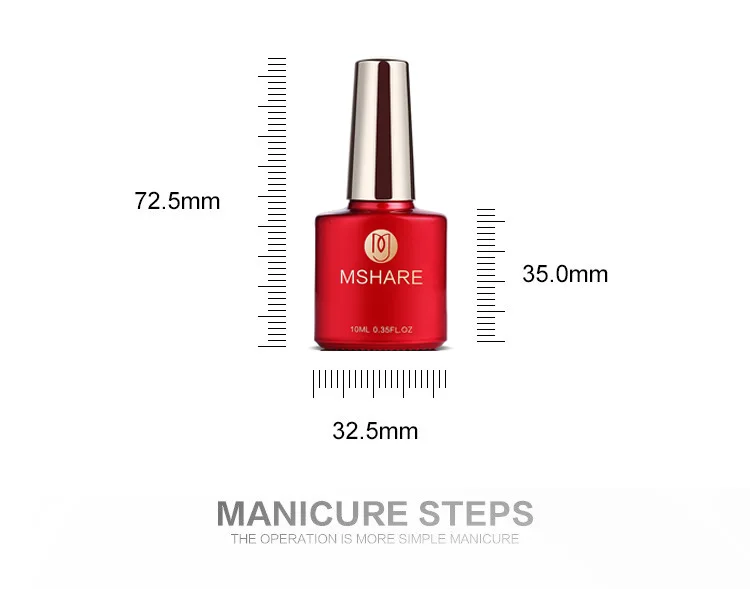 MSHARE праймер для ногтей Грунтовка База Lquid Top Coat подкрепление UV гель для ногтей Matt Топы ногтей Лаки лак без чистке вытереть липкие Слои r07