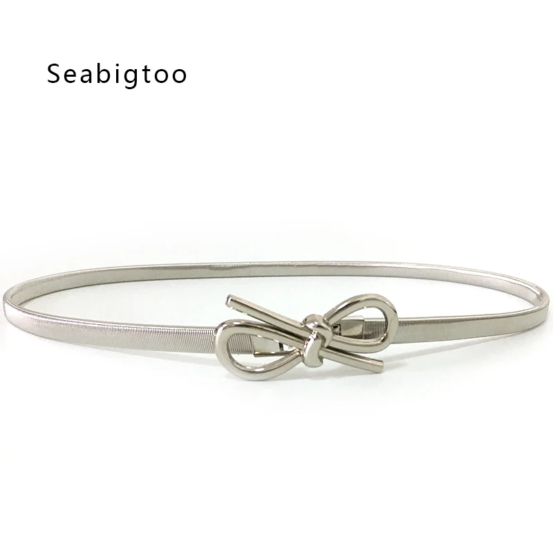 Бант Металлические Ремни женские 2018 золотые ремни дизайнерские бренды люксовые