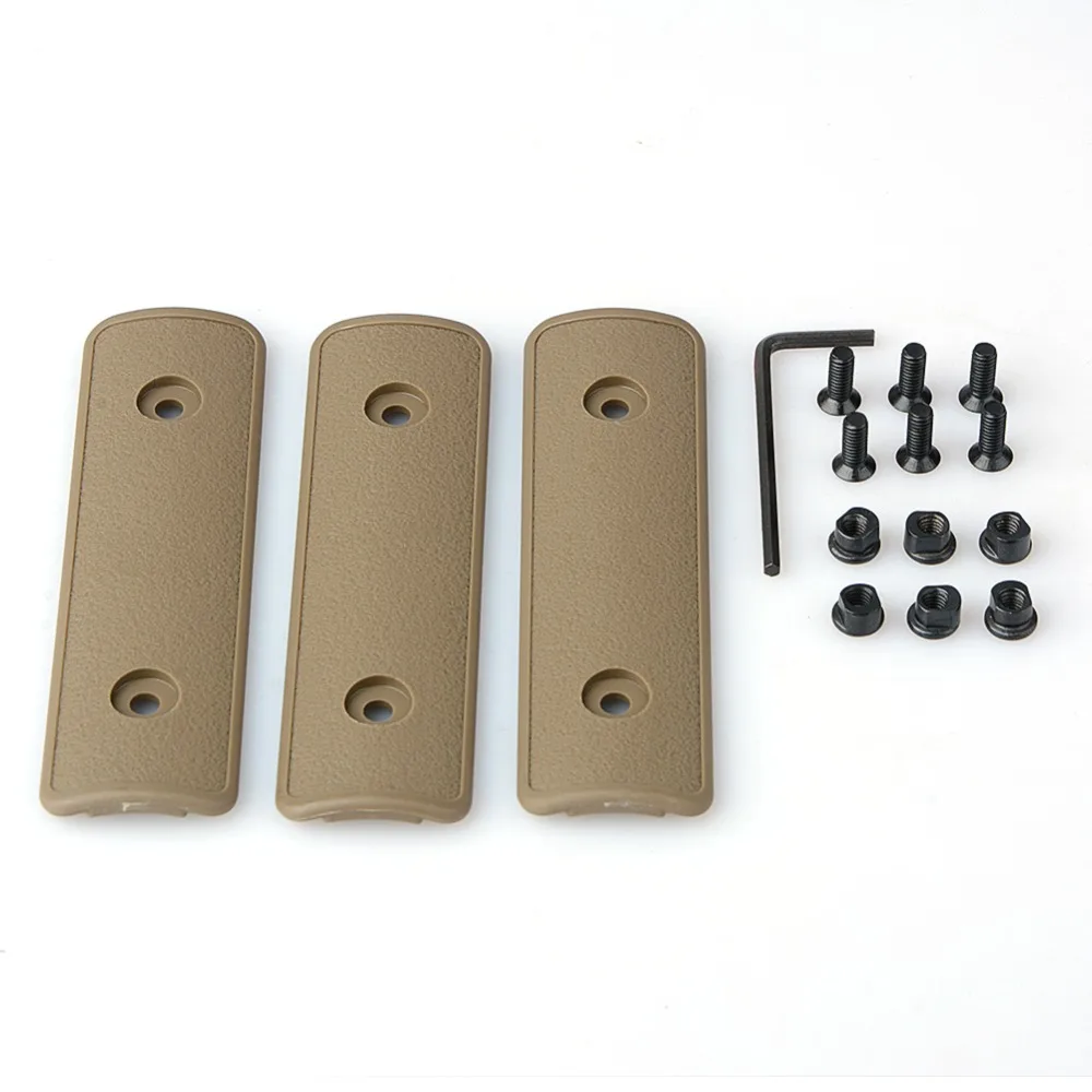 3 шт./компл. Тактический 4 &quotKeymod Rail Handguard Panel Cover Key Mod защитные полимерные Охотничьи
