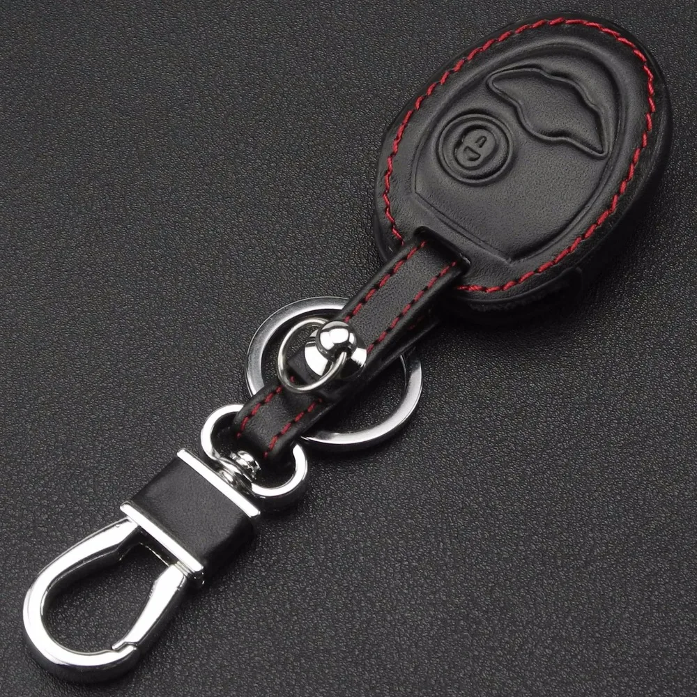 

2 Buttons Leather Remote Car Key Case Cover Holder For BMW Mini Cooper S R50 R53 Two