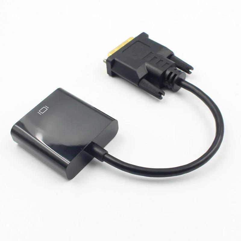 1080P DVI-D 24 + 1 штыревой разъем для VGA 15Pin женский активный кабель адаптер конвертер