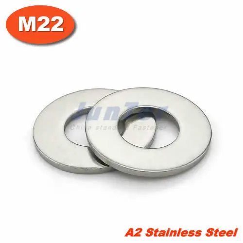 

50pcs/lot DIN125 M22 Flat Washer A2 Stainless Steel