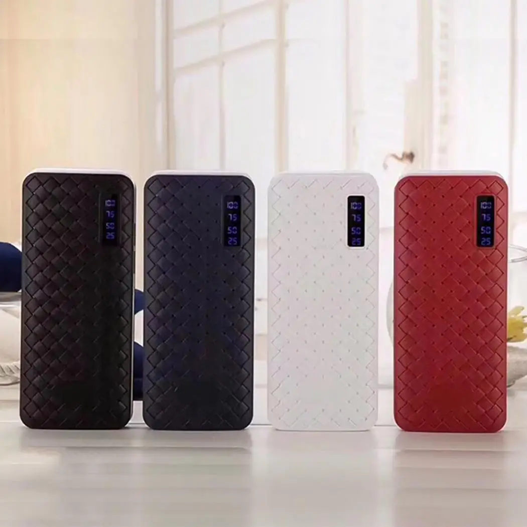 30000mAh портативное зарядное устройство с двумя USB мобильное Внешнее светодиодный