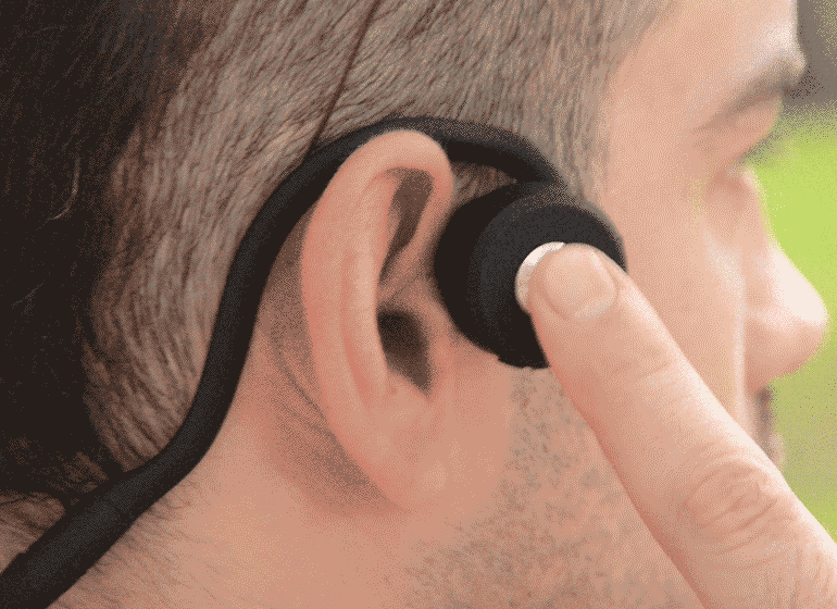 Bluetooth-гарнитура для костной проводимости, спортивные наушники, слуховой аппарат для бега, езды на велосипеде, портативный усилитель, слуховой аппарат для телевизора