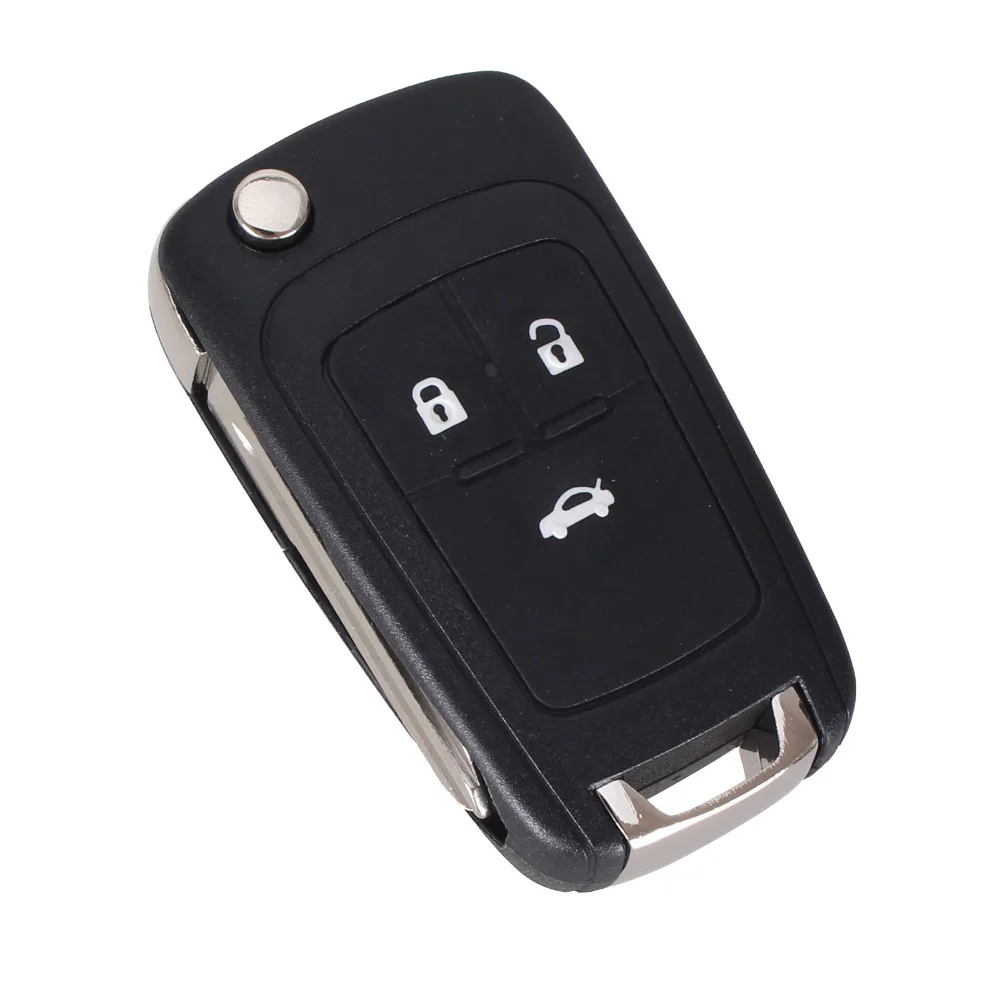 KEYYOU 3 кнопки дистанционного ключа чехол оболочка брелок для CHEVROLET Флип складной дистанционный ключ правого лезвия