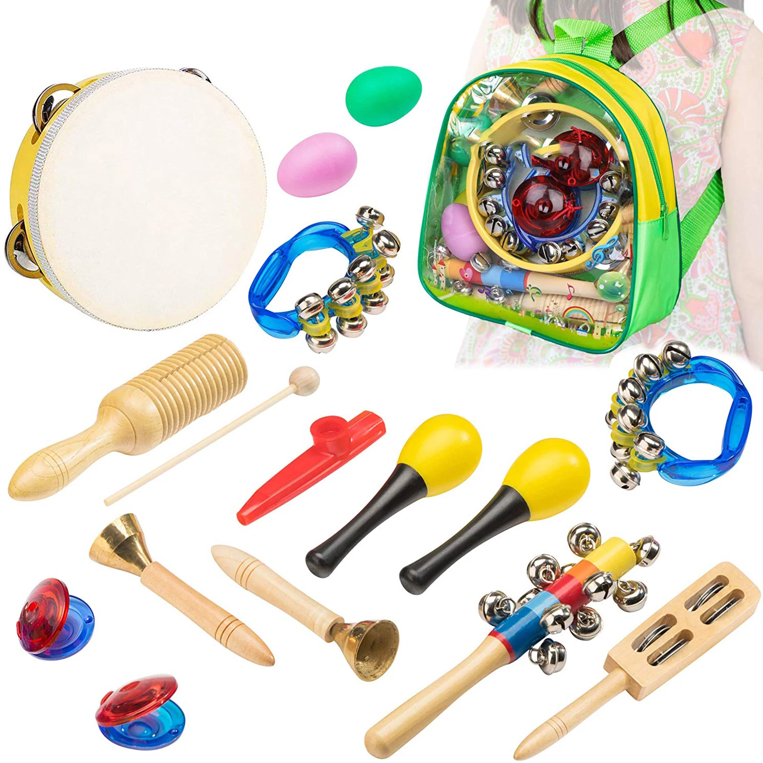 Хит-музыкальный инструмент Orff для детей-15 шт. перкуссионный Набор малышей