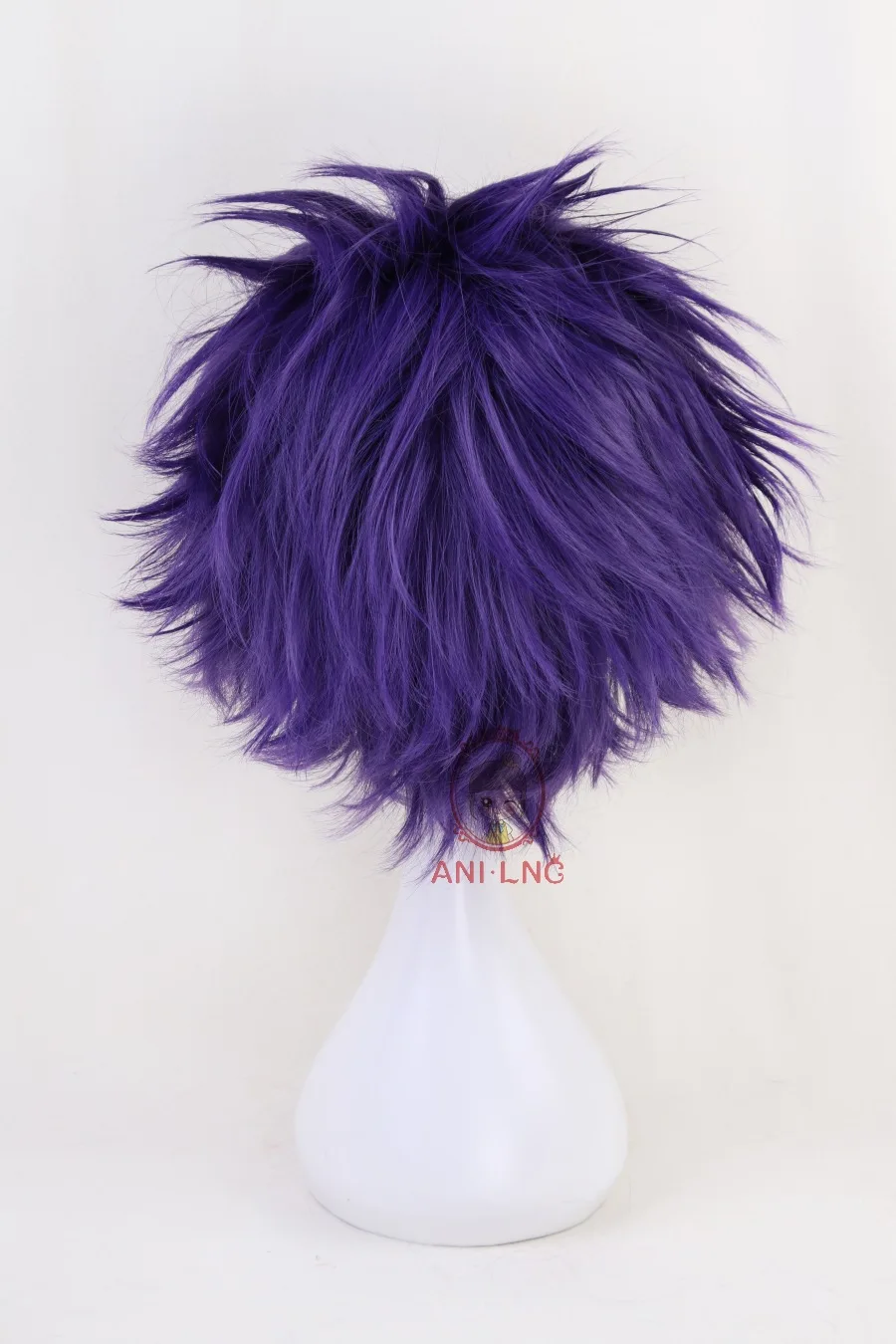 Anilnc короткий кудрявый фиолетовый мой герой Academic Shinsou Hitoshi Синтетический Косплей парик для м
