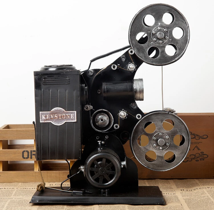 

watches Decoration Art quartz Retro TV projector model Home Furnishing Iron jewelry creative radio Cafe props decoration decorat