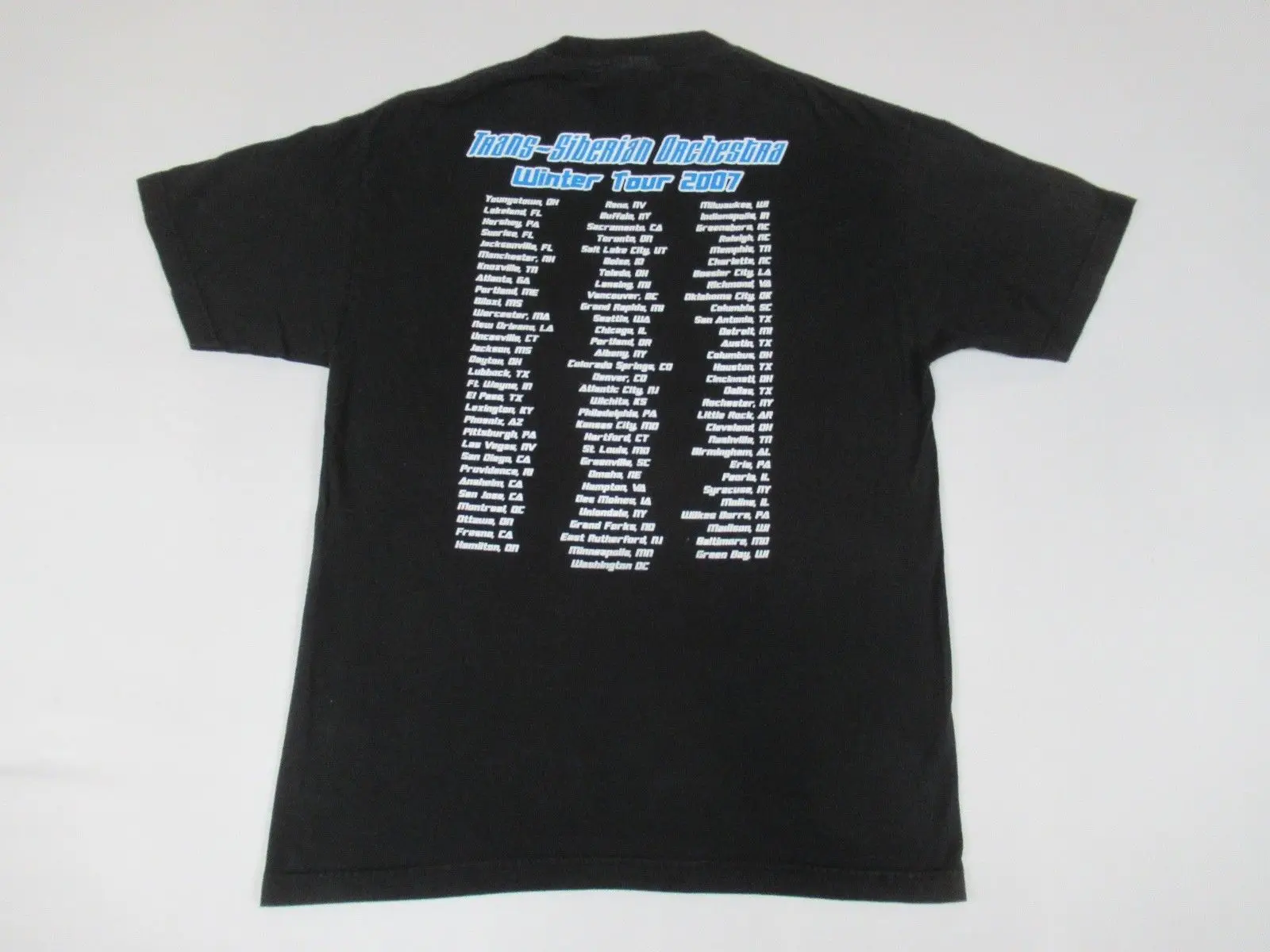 Trans- Siberiano Orchestra Invierno Tour 07 Ice Lobos Negro Grande Camiseta Cool Casual pride t shirt men Unisex Fashion |