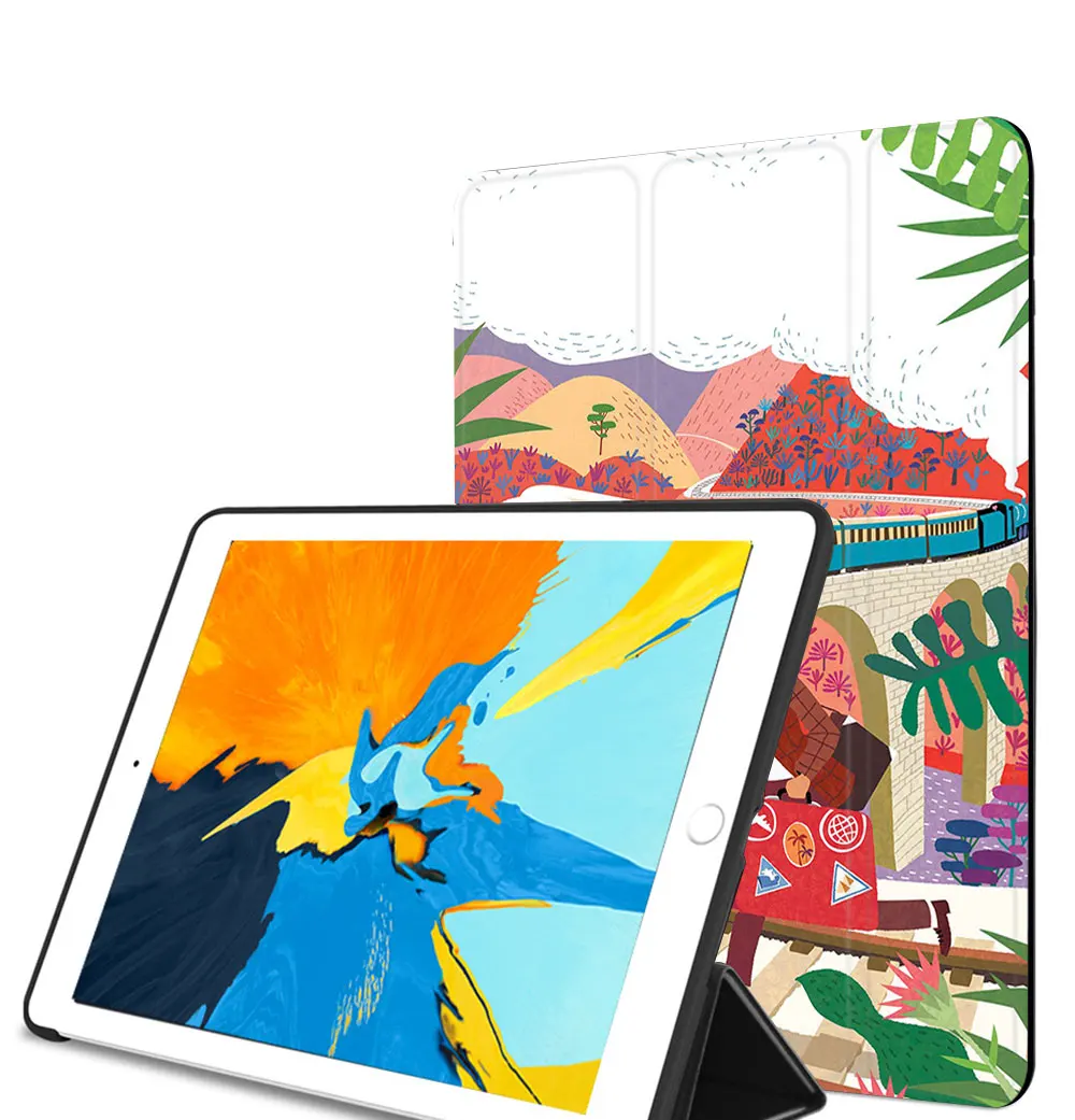Иллюстрация Чехол-книжка на магнитной застежке Чехол для iPad Pro 9,7 Air 3 10,5 11 мини-платье на возраст 1, 2, 3, 4, 5, планшетный чехол Мягкая задняя крышка для iPad 9,7