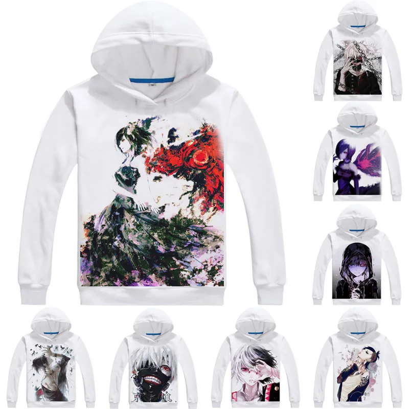 Мужские толстовки COOLPRINT Toka Kirishima с капюшоном Токийский Гуль Мужская толстовка
