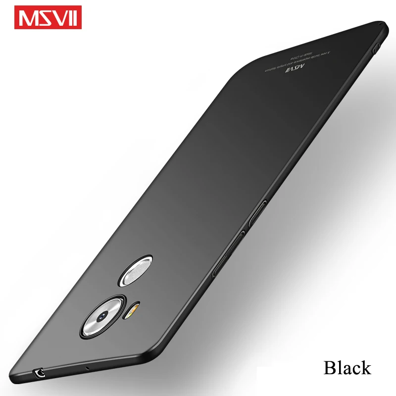 Black Чехол для huawei mate 8 MSVII, тонкий матовый чехол для huawei mate 8, металлический автомобильный держатель, задняя крышка для huawei mate 8, чехол - Цвет: Black
