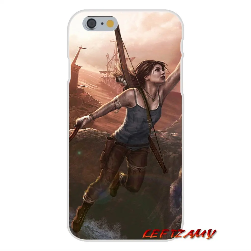Tomb Raider 2018 Lara Croft для iPhone X XR XS MAX 4 4s 5 5S 5C SE 6 S 7 8 Plus Аксессуары чехлы