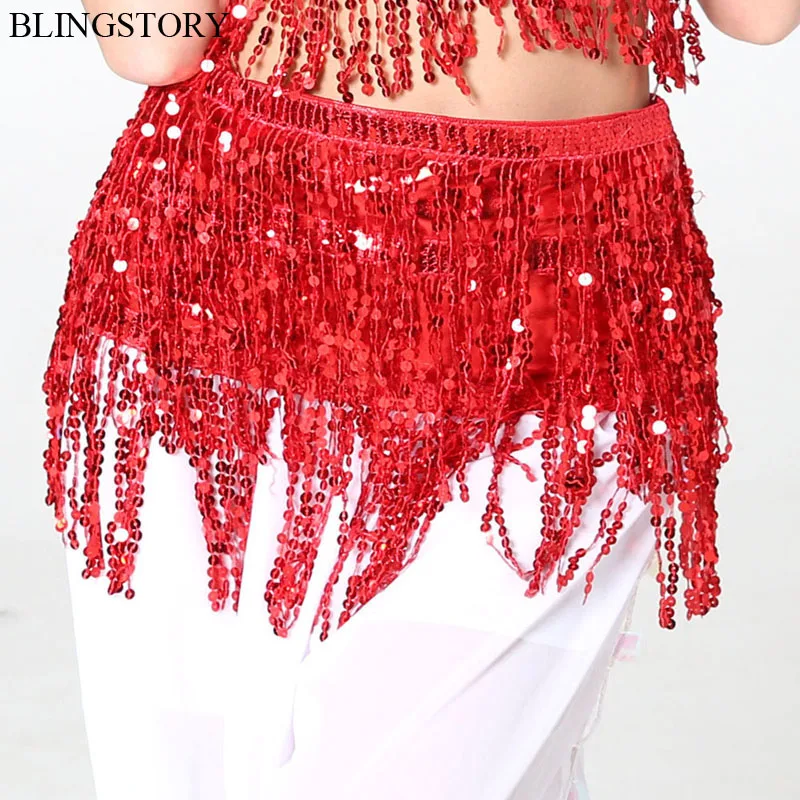 Женская юбка с бахромой BLINGSTORY блестками Летний стиль пляжный костюм для танца