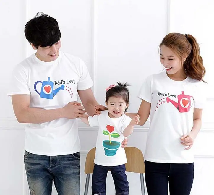 Одинаковая одежда для мамы и дочки семена любви Семейные хлопковые одинаковые
