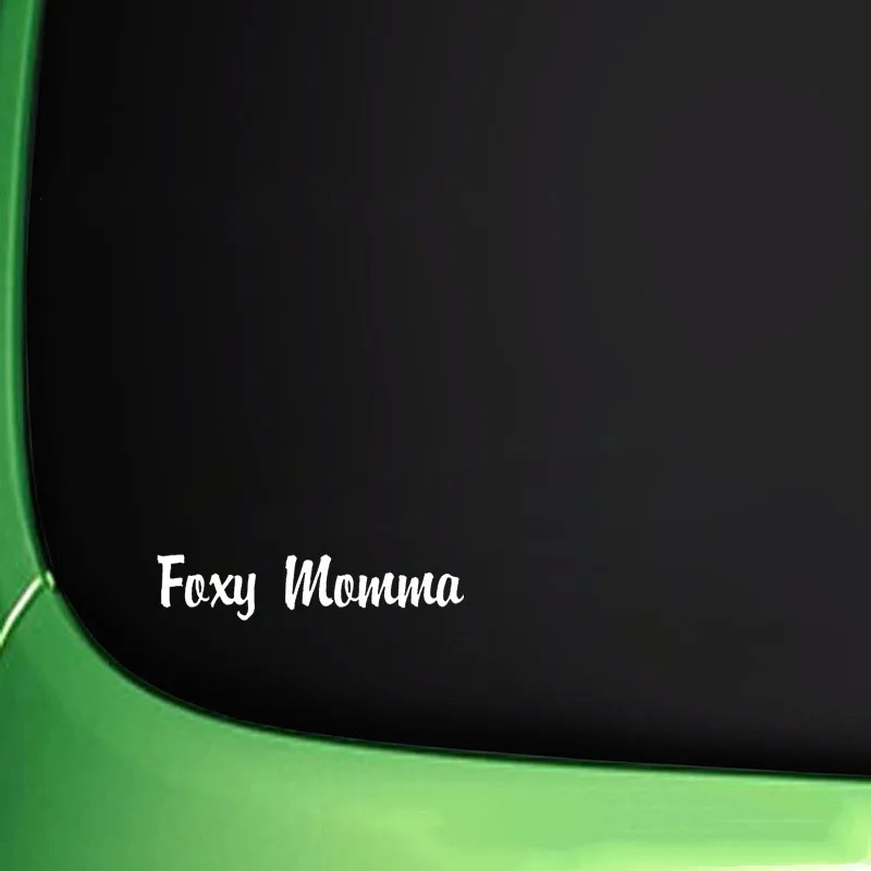 QYPF 16.5CM*3.5CM Fashion Foxy Momma Vinyl Decoration Art Waterproof Car Sticker Decal C15-2735 | Автомобили и мотоциклы
