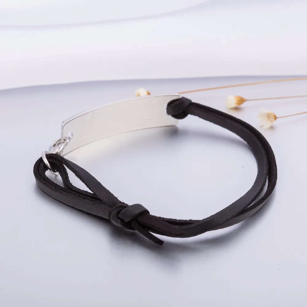 Винтажный кожаный браслет Teamer браслеты для мужчин и женщин с выгравированными