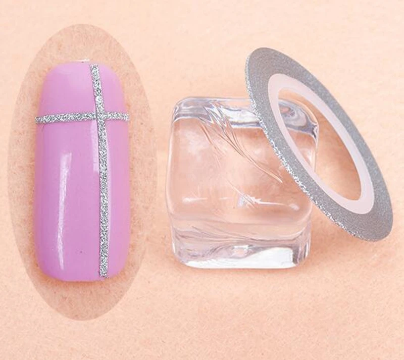 Лента для нейл арта 6 шт./лот металлическая золотая и Серебряная полоска