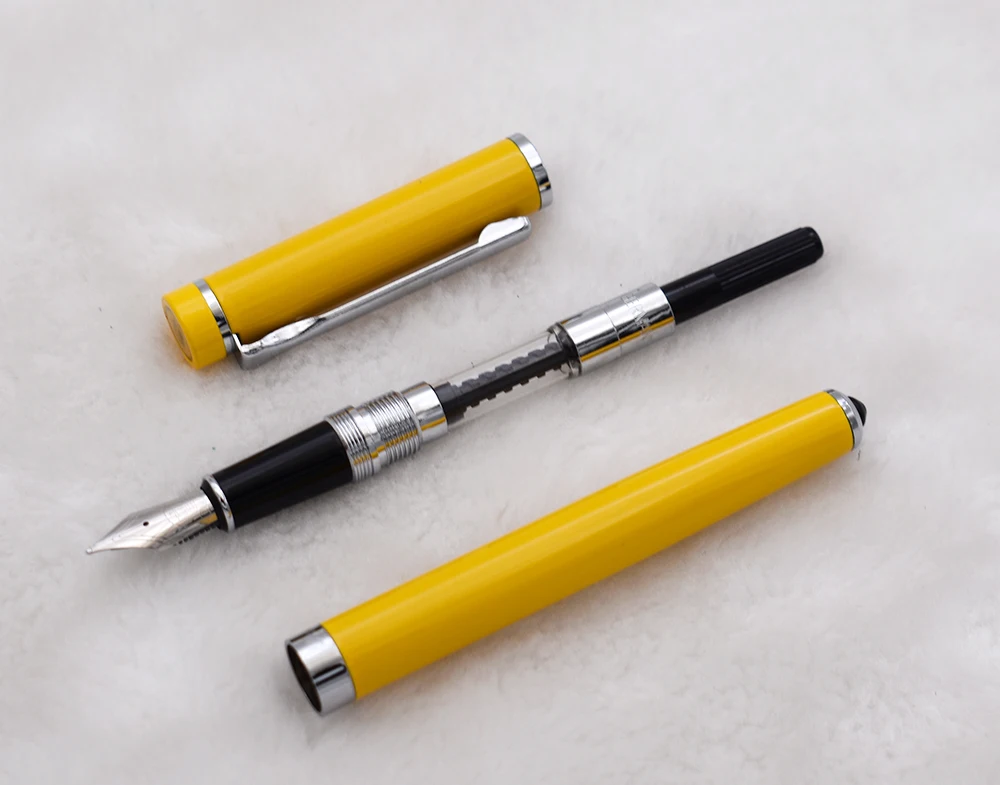 Ручка перьевая Duke P3 винтажная металлическая с серебряным зажимом наконечником