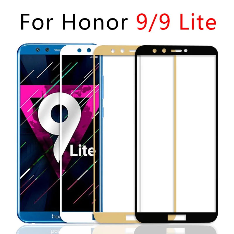 Чехол для телефона Honor 9 Lite Полностью покрывающий закаленное стекло Huawei Honer Hono Onor