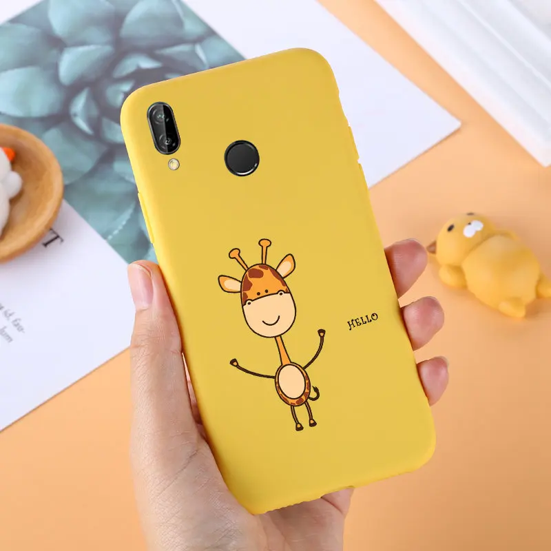 Чехол для Huawei P Smart Plus мягкая задняя крышка из ТПУ чехлы телефонов PSmart силиконовые
