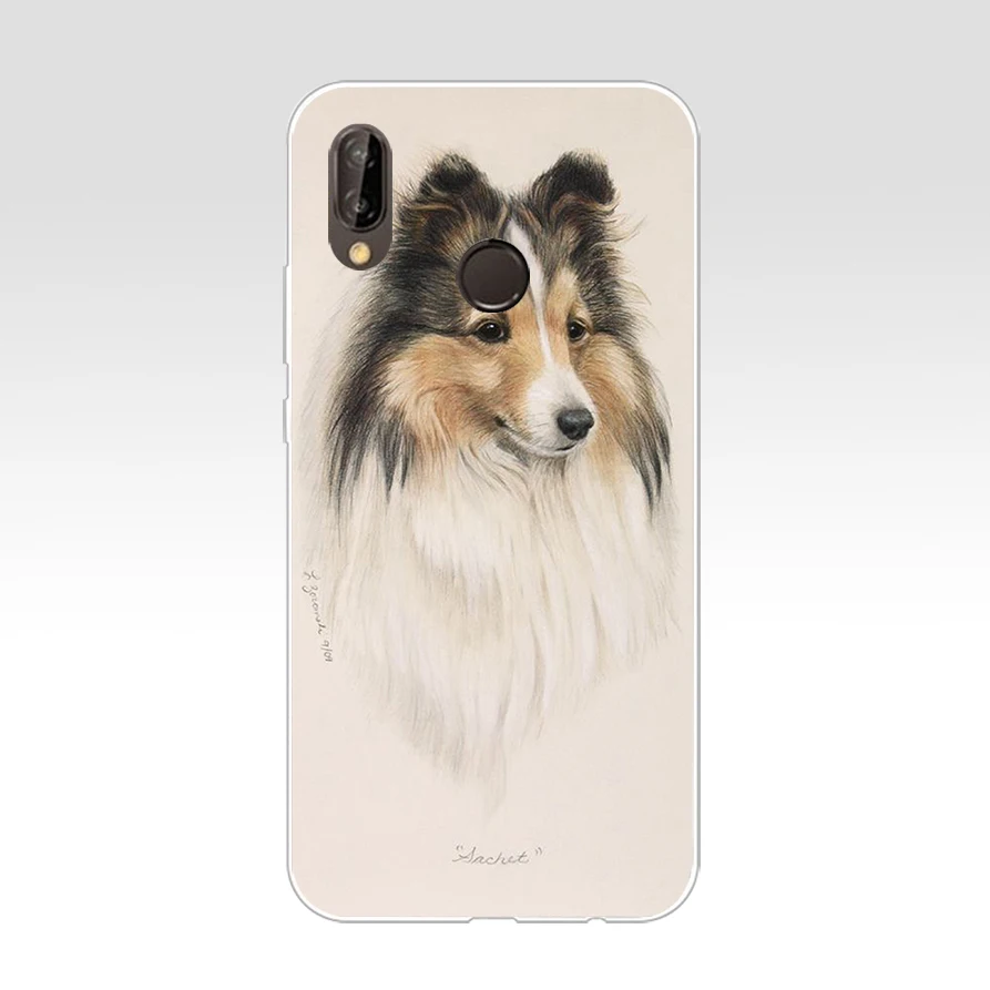 165AQ sheltie Soft Silicone Tpu Cover Case for huawei Nova 3 3i p smart | Мобильные телефоны и аксессуары