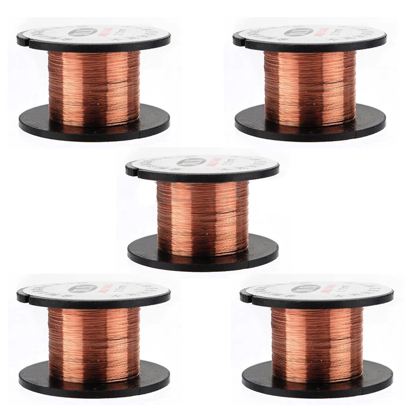 

5pcs 0.1mm Copper Soldering Solder PPA Enamelled Repair Reel Welding Wire