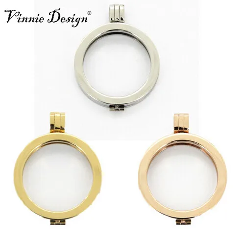 Простая монетница Vinnie Design из нержавеющей стали размером 35 мм подходит для