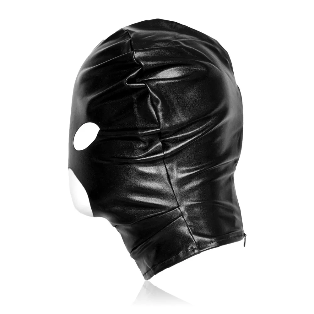 HOTTIME New Patent Leather Restraint Mask Dog Headgear Head Hood Fully Enclosed Erotic Fetish BDSM Couple Slave Sex Love Bondage | Красота и